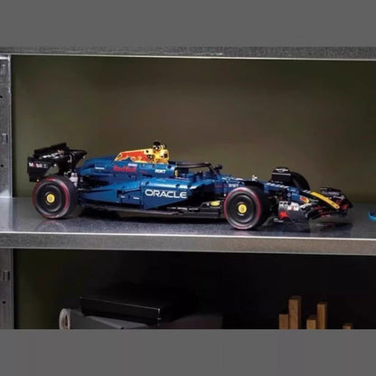 Formula racing car building block model, floor and diffuser detail