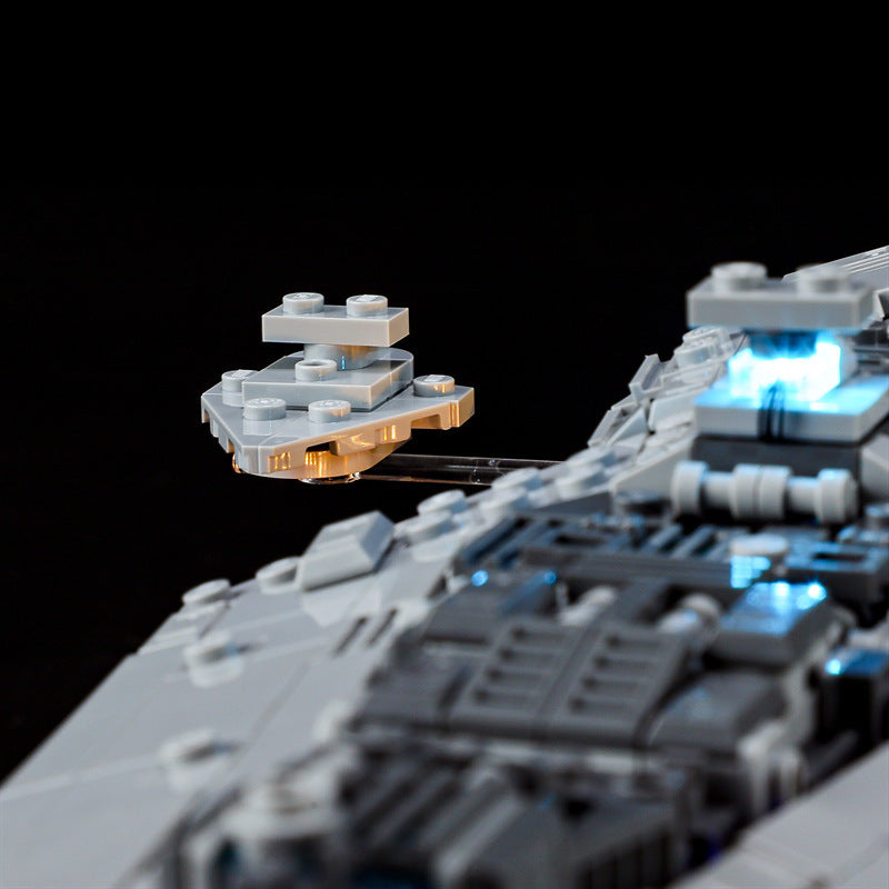 Star Destroyer building block model front view