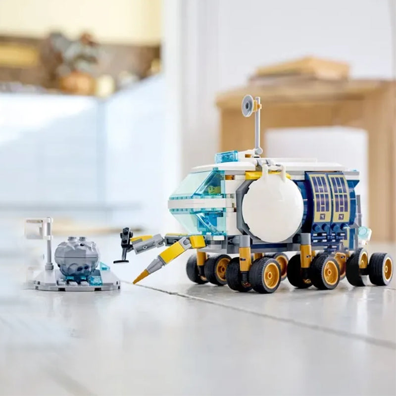 Second view of the 275-piece lunar rover brick model
