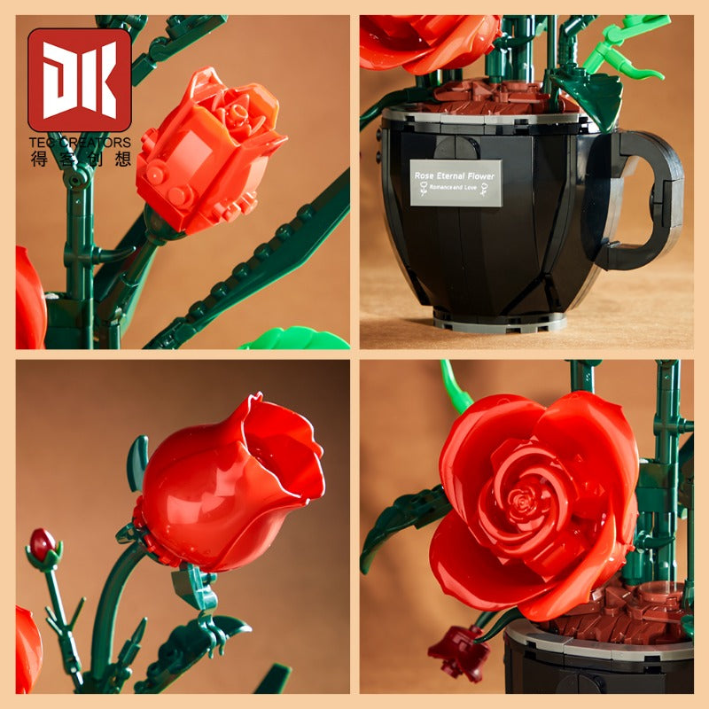 Additional view of the finished 450-piece cup model