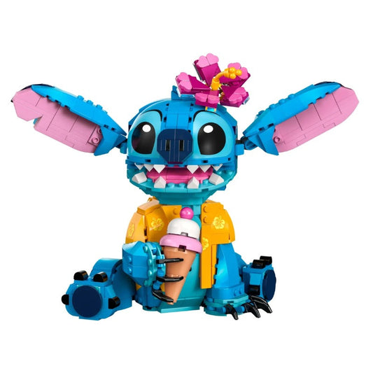 Stitch character building block model assembled