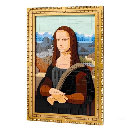 Another product photo of the finished brick portrait