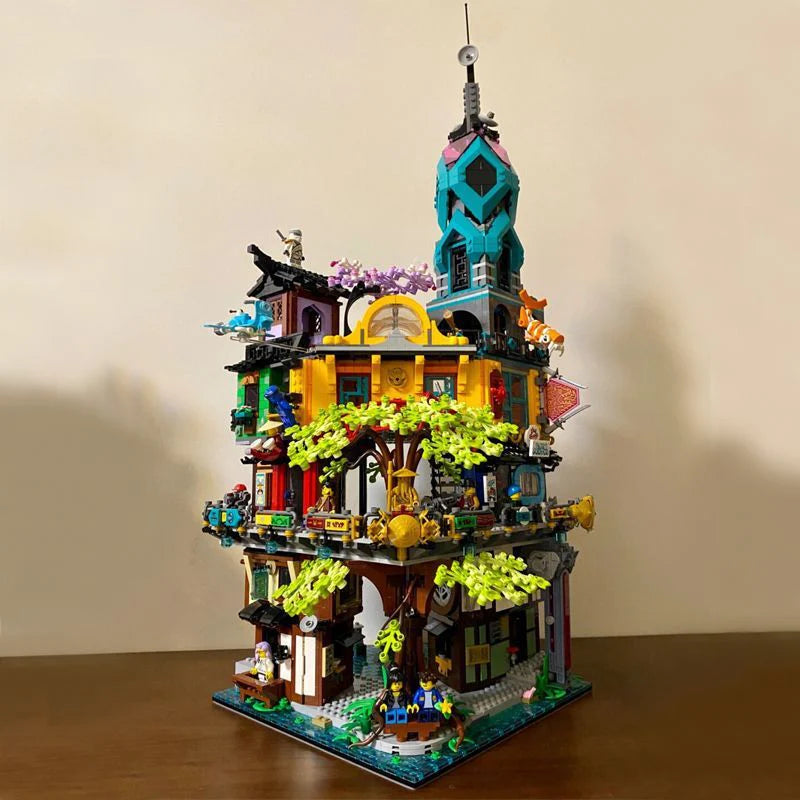 Ninjago City Gardens Building Set 71741 – 5685 PCS Modular Tower City Kit | Premium Collector Brick Set