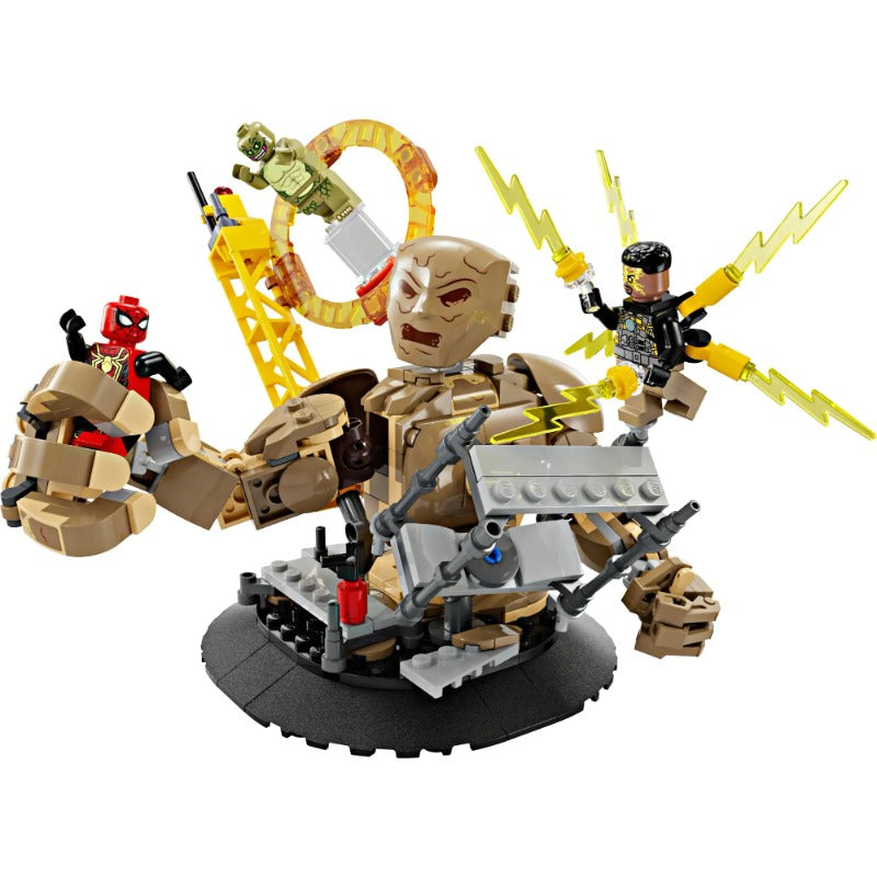 Second view of the 347-piece Spider-Man brick battle scene