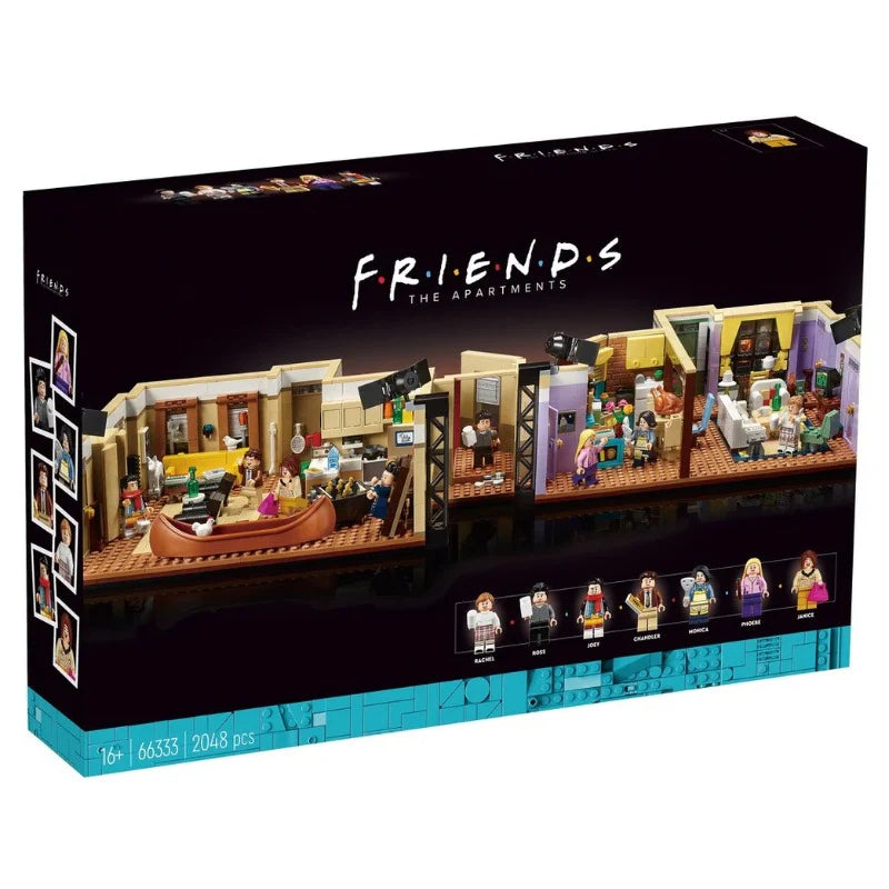 Monica's Apartment Friends TV 66333 — 2048PCS LEGO-Compatible Building Blocks | Modular Collector Set