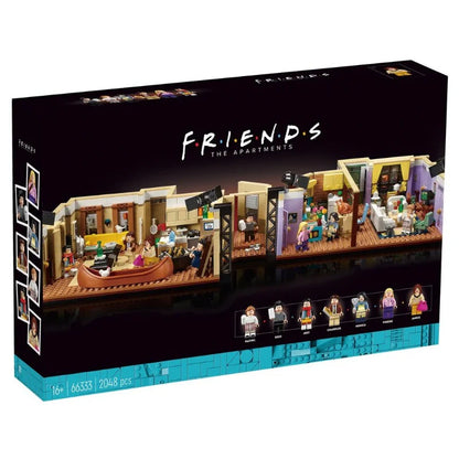 Monica's Apartment Friends TV 66333 — 2048PCS LEGO-Compatible Building Blocks | Modular Collector Set