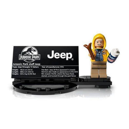 Rear view of the off-road vehicle building block set