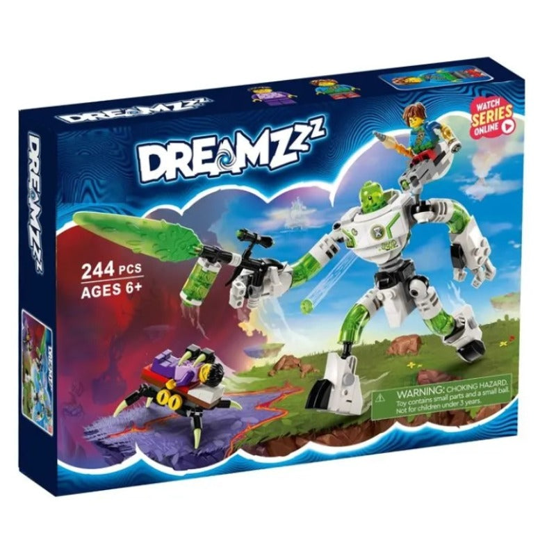 Second view of the 244-piece robot brick model