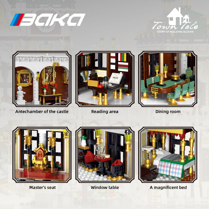 Luxurious Grand Palace Building Block Set – 11930 PCS – detail view 2
