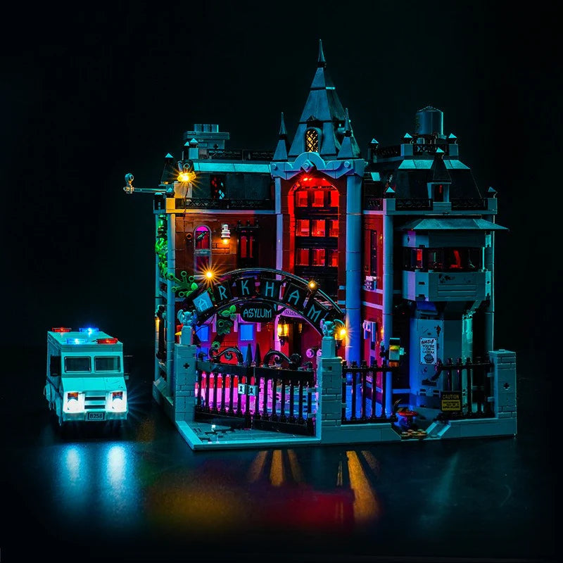 DC Batman Arkham Asylum 76300 MOC – 2953PCS LEGO-Compatible Building Blocks | Gotham Gothic Collector Set