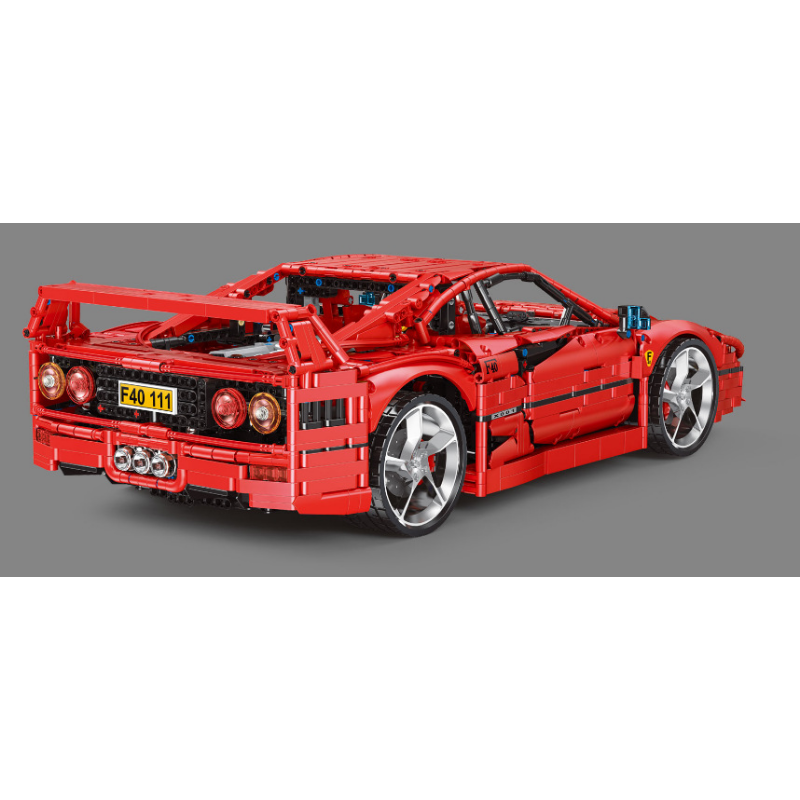 Italian classic supercar building block model, wheel and tire detail