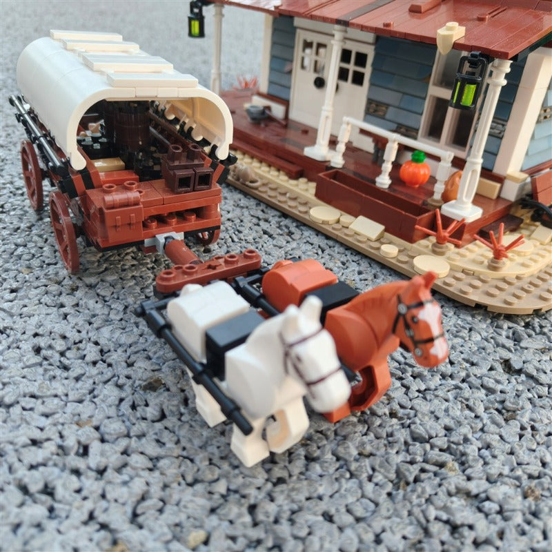 General Store building block model, rear view