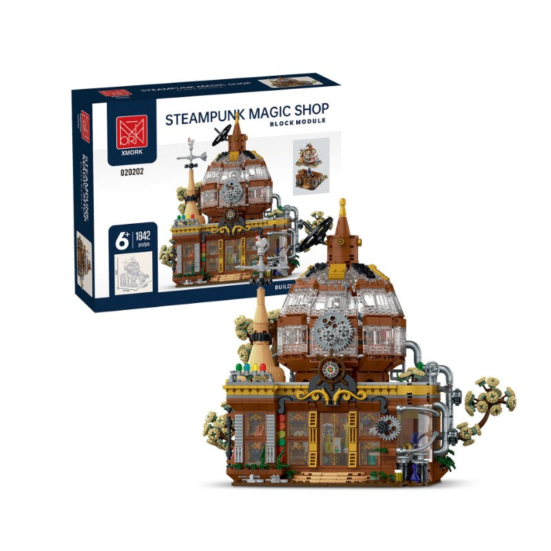 Steampunk Magic Shop Building Block Set with LED – 1842 PCS – detail view 4