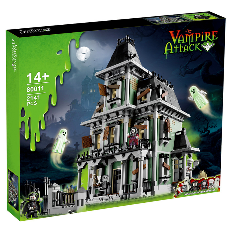 Haunted House Building Set front view display model