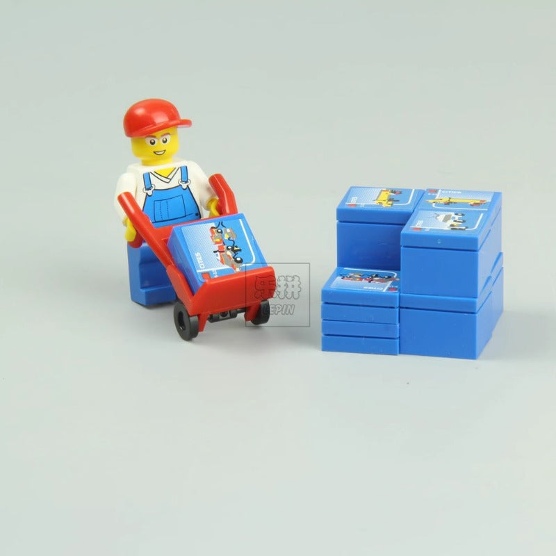 City Delivery Truck building block set detail view 8