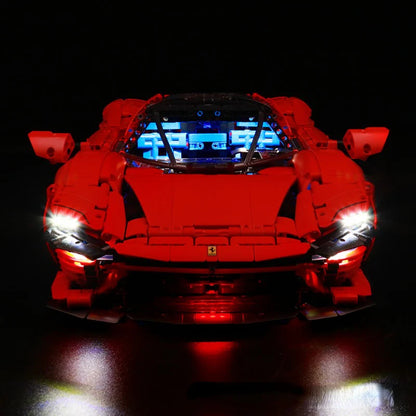 Technic Ferrari Daytona SP3 – 3778PCS LEGO-Compatible Building Blocks | 1:8 Scale Hypercar Collector Set