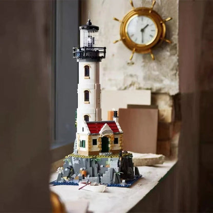 Base and tower section of the lighthouse build