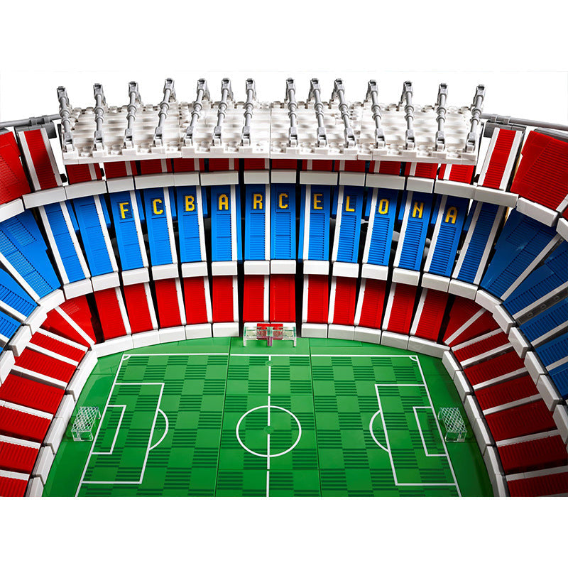 Close-up detail of the stadium's curved seating tiers
