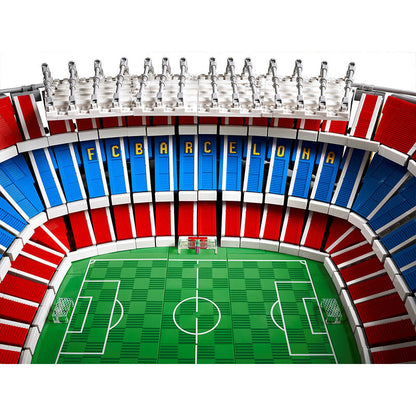 Close-up detail of the stadium's curved seating tiers