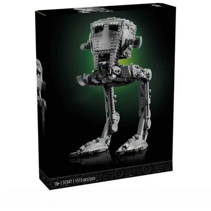 AT-ST walker vehicle building block set, front view