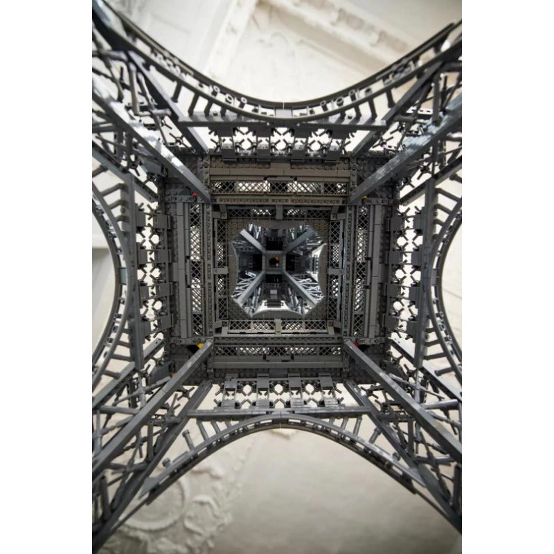 Structural cross-bracing detail on the tower legs