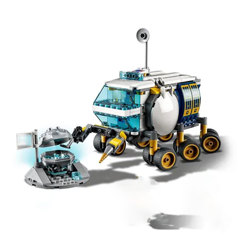 Side angle of the assembled lunar roving vehicle