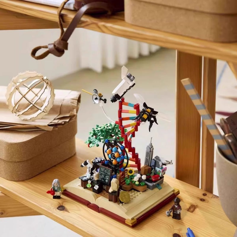 Detail view of the 879 piece STEM set