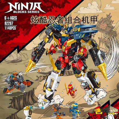 Ninja Ultra Combo Mech building block set assembled