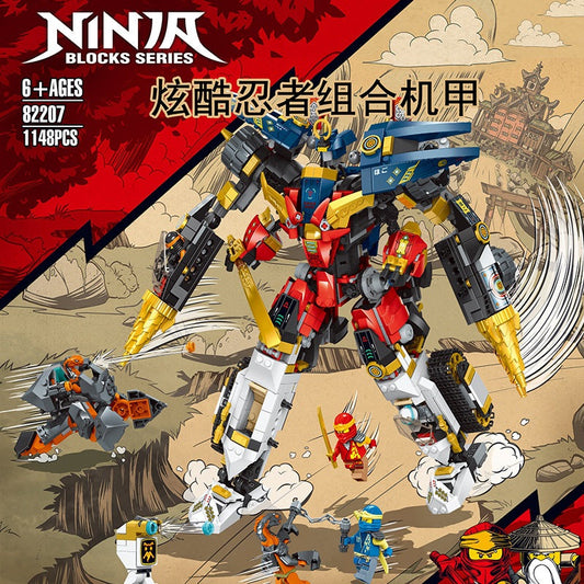 Ninja Ultra Combo Mech building block set assembled