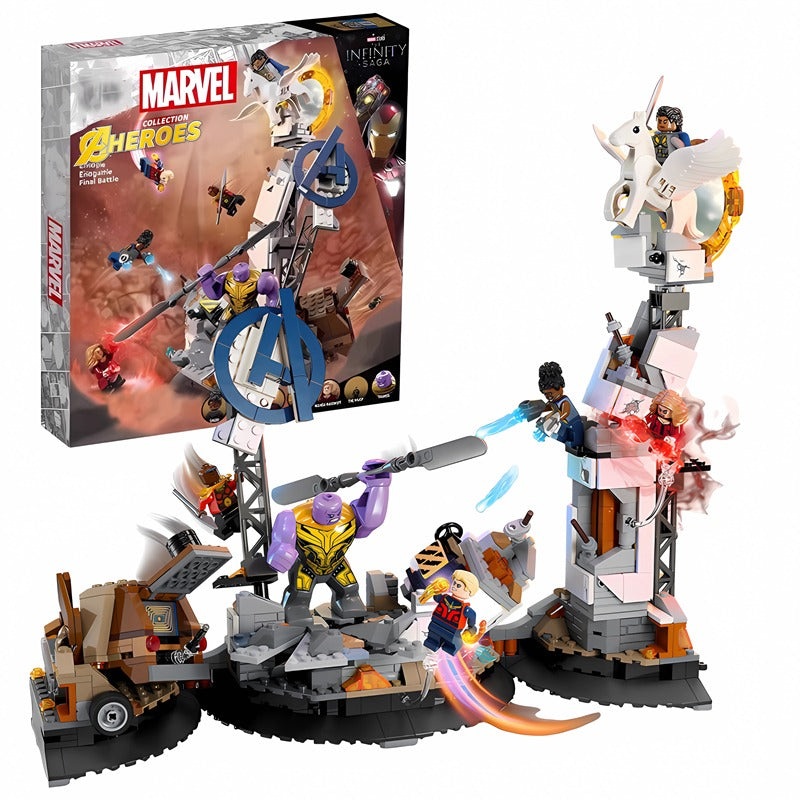 Superhero Final Battle Building Set finished build photo