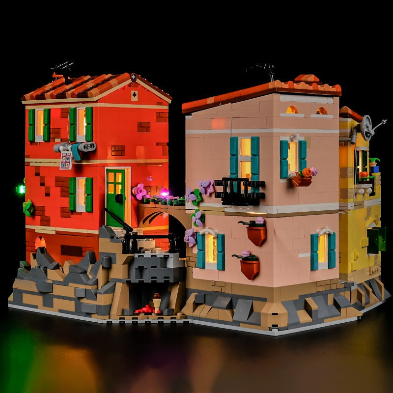 Italian Riviera building block model, assembled model