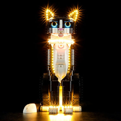 Cat block model with LED light kit option