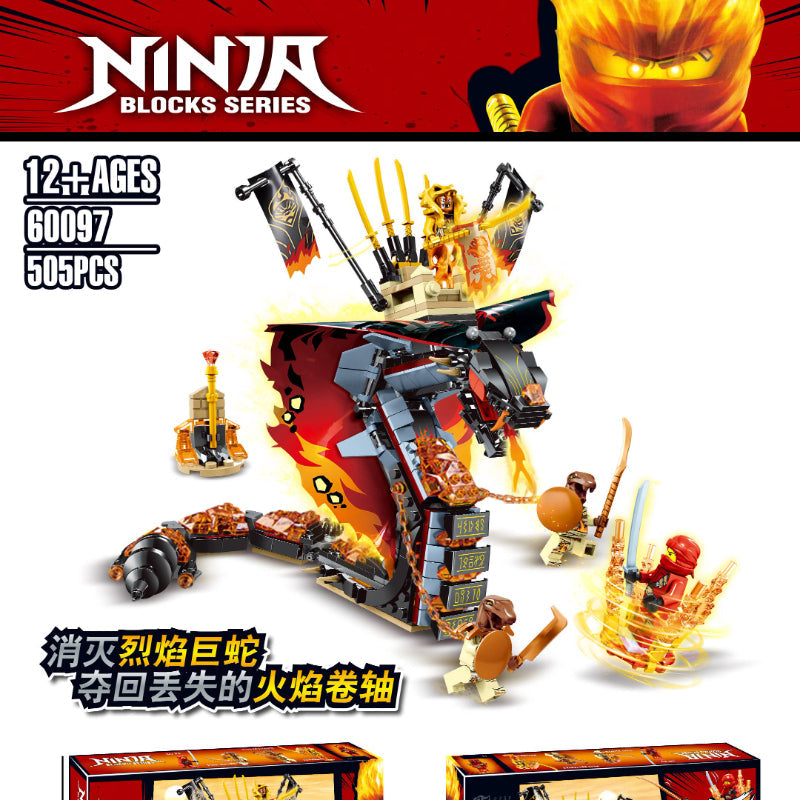NINJAGO Fire Fang building block set assembled