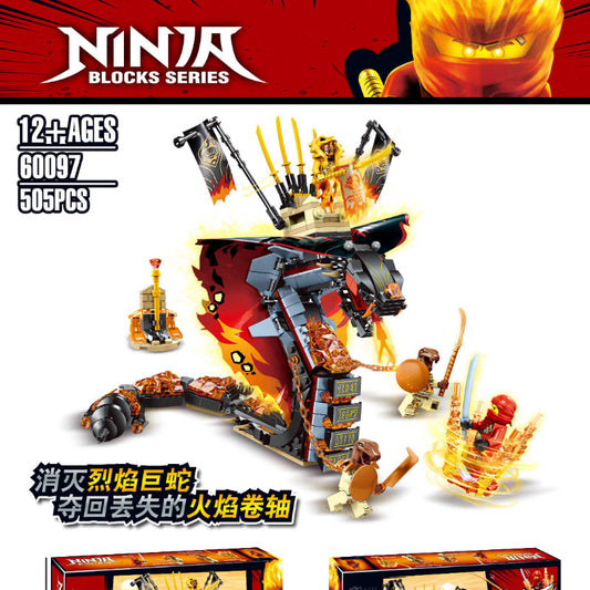 NINJAGO Fire Fang building block set assembled
