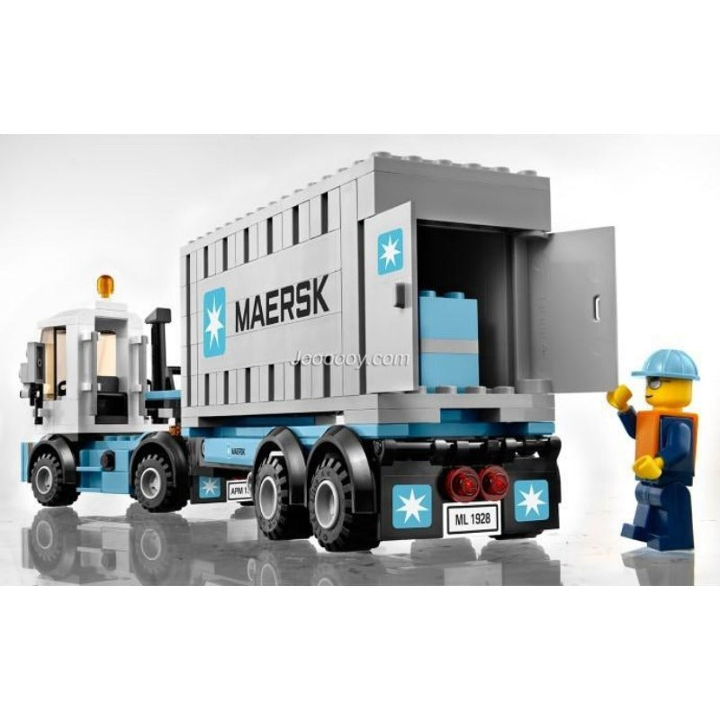 Full length view of an assembled cargo container train build