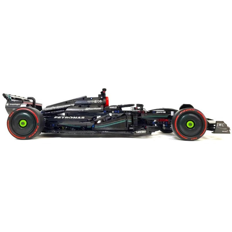 Race car build with red printed tires