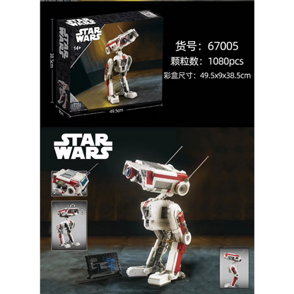 1080-piece robot brick model, alternate angle