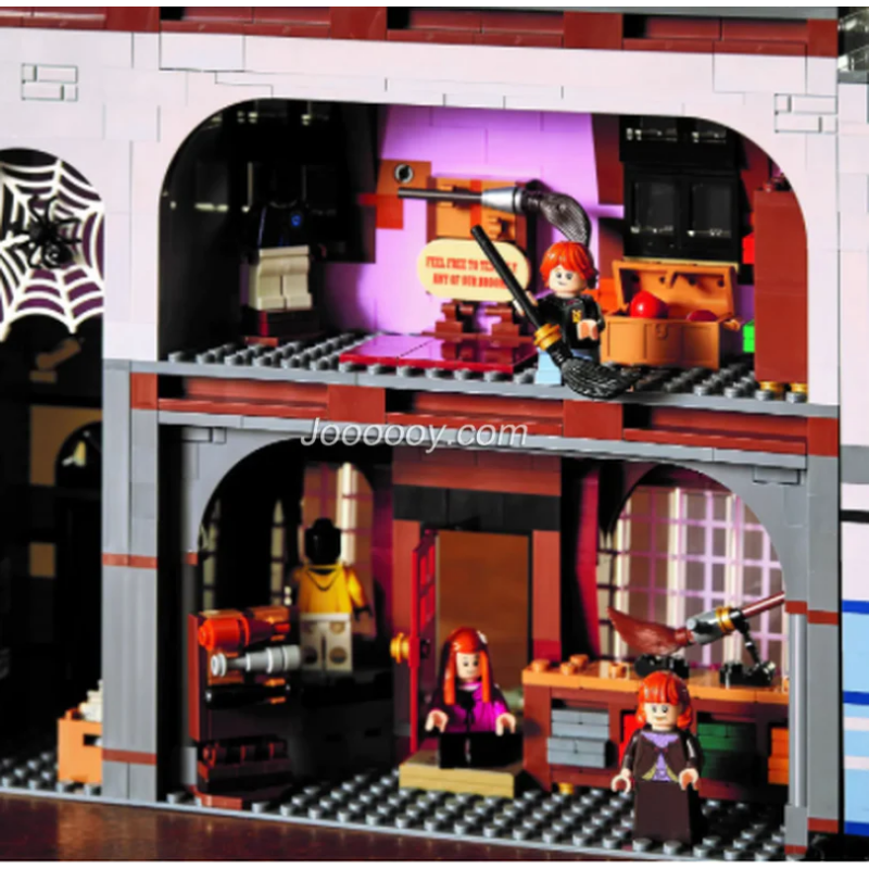 Grand magical alley building block street accessories