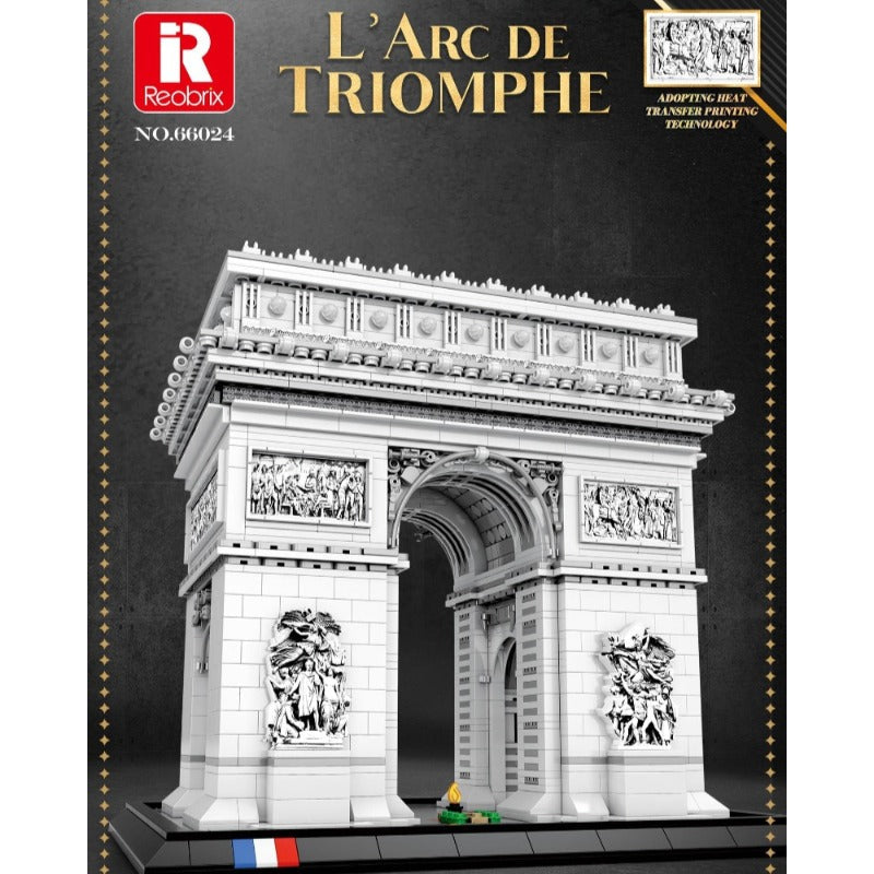 arc de triomphe building block set structural detail close-up