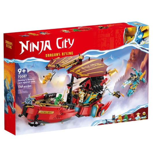 Destiny's Bounty Race Against Time ninja ship building block set, main image