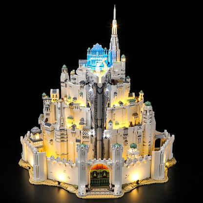 Minas Tirith building block set with LED lighting option