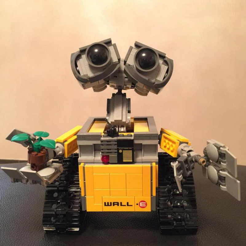WALL-E robot building block toy included parts layout
