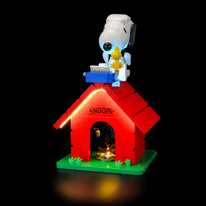 Doghouse model with optional LED lighting kit installed