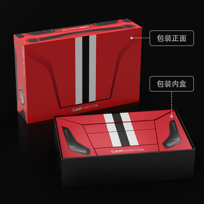 RC supercar building block model shown with original packaging