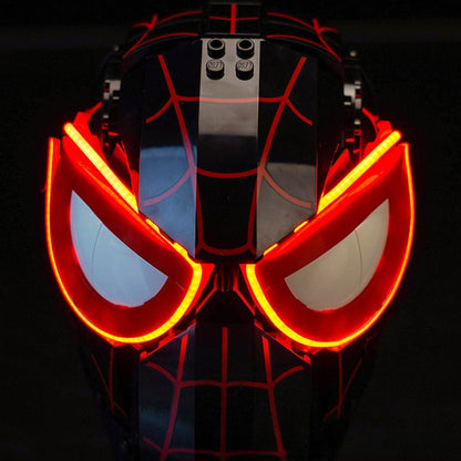 Side profile of the assembled wall-art mask model