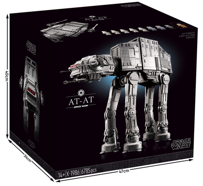 Armored walker building block model shown from another angle
