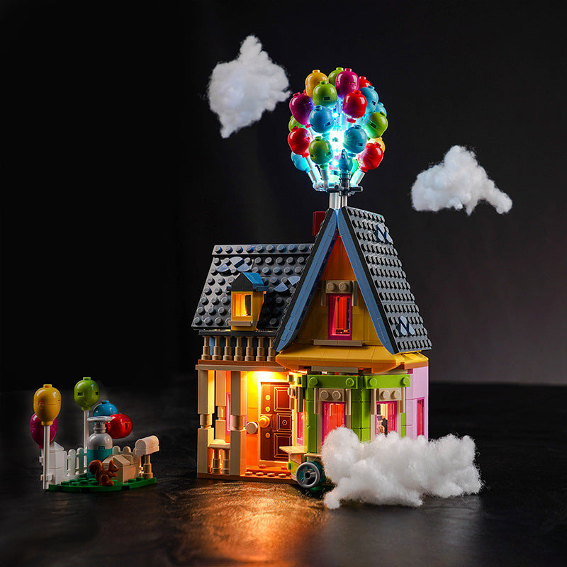 Close view of the balloon house brick build