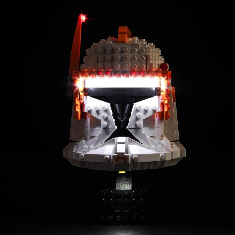 Helmet building block model with the LED lighting option