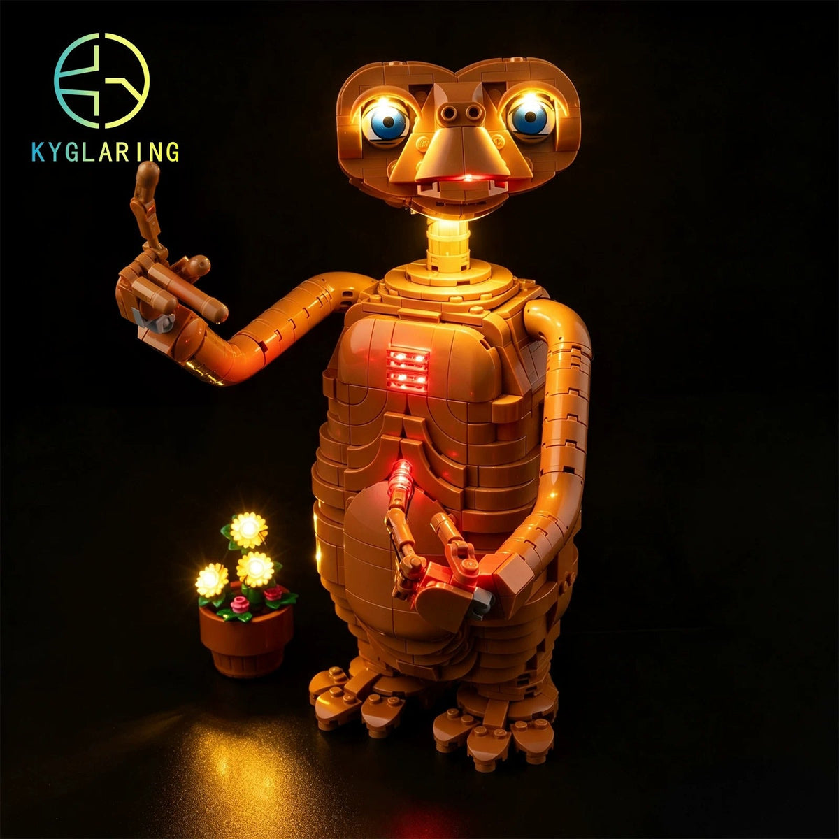 Detail of the E.T. model face and body pieces