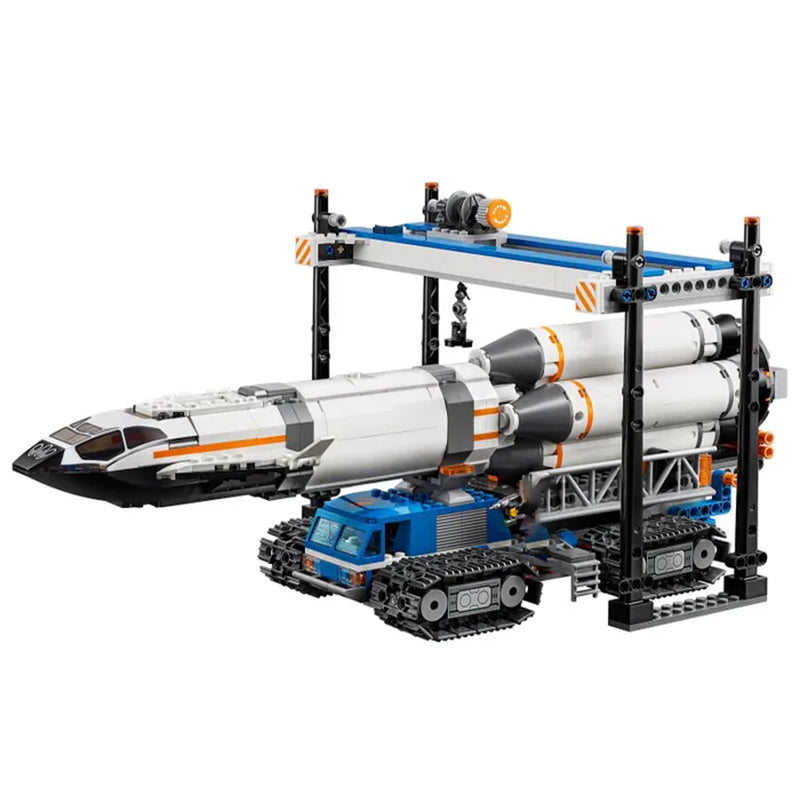 Detail view of the rocket transport bricks